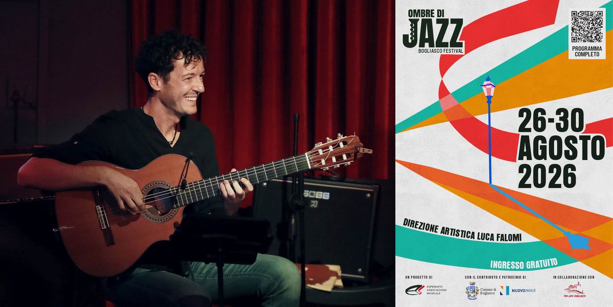 Dal 26 al 30 agosto a Bogliasco l’VIII edizione del festival: cinque giorni di musica originale, nuovi progetti discografici, incontri e formazione Dal 26 al 30 agosto 2026 torna a Bogliasco Ombre di Jazz, il festival che da otto edizioni porta nel cuore del Golfo Paradiso una proposta musicale costruita intorno alla scrittura originale, alla ricerca e all’incontro tra linguaggi.