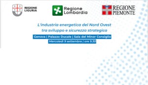 Torna a riunirsi a Genova la Cabina economica del Nord-Ovest. Al centro dell'incontro che si terrà domani, mercoledì 9 settembre, a partire dalle 9.30, presso la Sala del Minor Consiglio di Palazzo Ducale, lo sviluppo strategico dell'industria energetica.