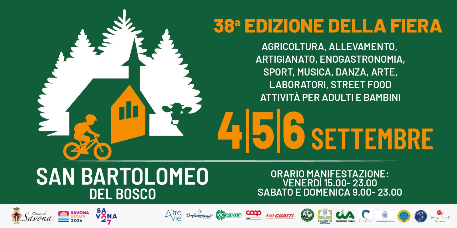 Tre giorni sulle alture di Savona con oltre 55 espositori tra allevatori con i propri animali, mercato agricolo e artigianale, degustazioni, escursioni, laboratori, musica e attività per adulti e bambini. Venerdì l’apertura con il talk “Coltivare un territorio che cambia” dedicato a clima, agricoltura e tutela dell’entroterra.