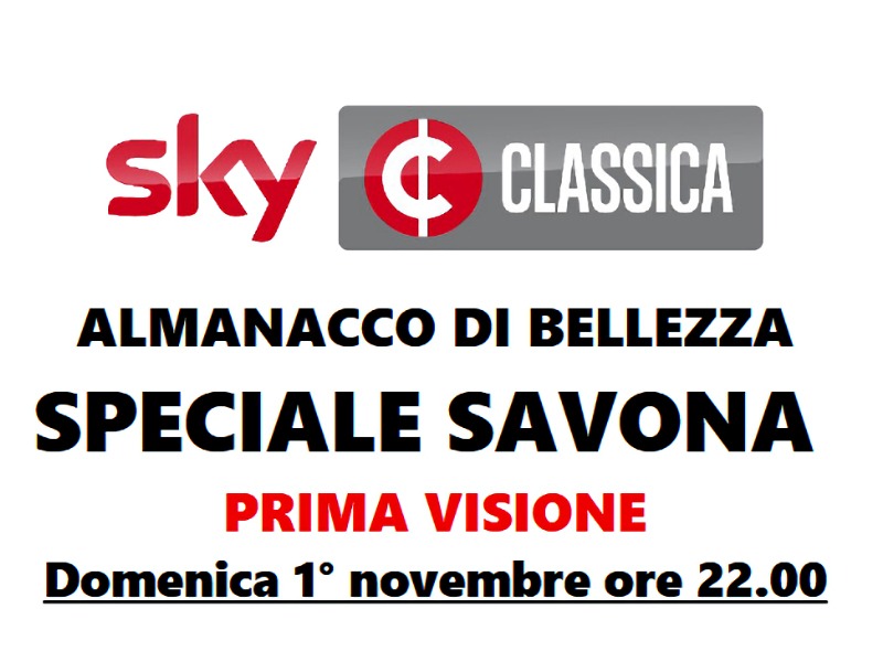 Domenica 1° novembre alle ore 22.00, Almanacco di Bellezza, il programma di attualità culturale in onda tutti i giorni su Sky Classica (canale 121) e sulla piattaforma streaming +CLASSICA, dedica una puntata speciale alla città di Savona e al suo patrimonio storico e artistico, con un approfondimento sul rinnovato Complesso di San Giacomo. Una puntata realizzata in collaborazione con Comune di Savona con il sostegno di Costa Ponte Ter Spa e Saar DP Green Spa.