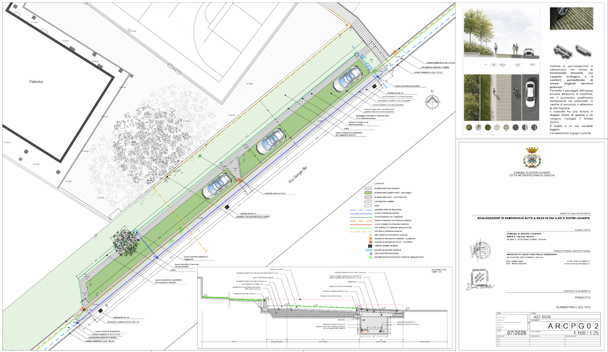 Otto nuovi parcheggi a servizio del polo 0-6: la Giunta comunale ha approvato il progetto dell'area di sosta che sorgerà in via Giorgio Bo che si era fermato per questioni legate alla proprietà di Autostrade